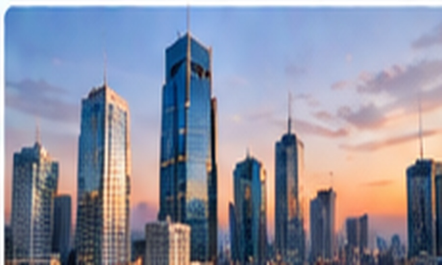 Modern business district